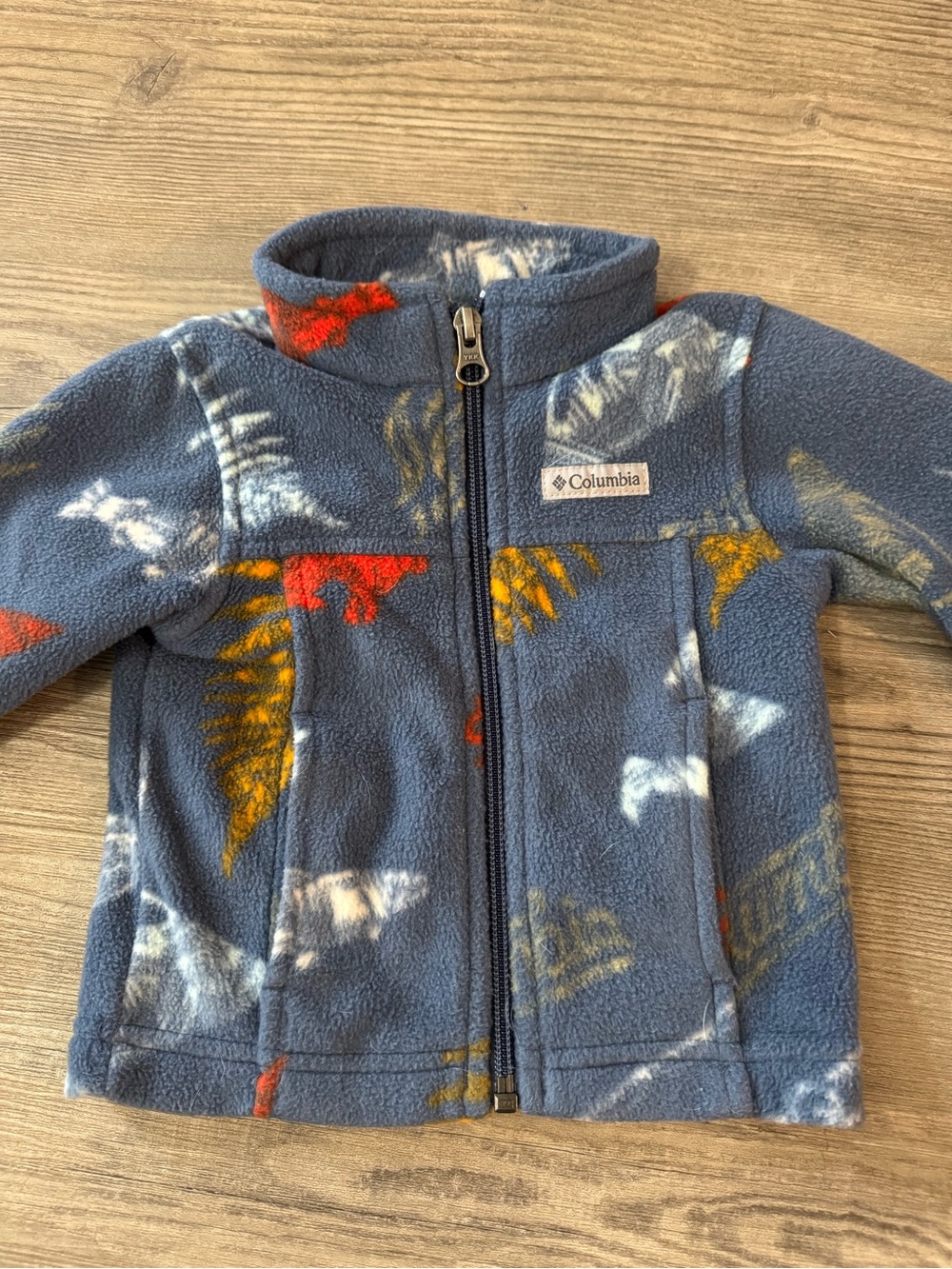 Columbia Youth Boys Zing III Fleece jacket in Dark Mountain Wanderlandia